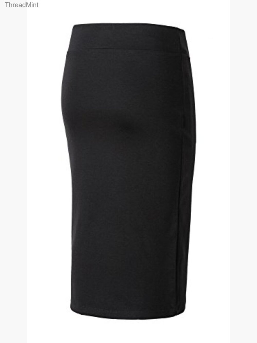 Stretch Bodycon Midi Pencil Skirt High Rise Pull On - Picture 5 of 7
